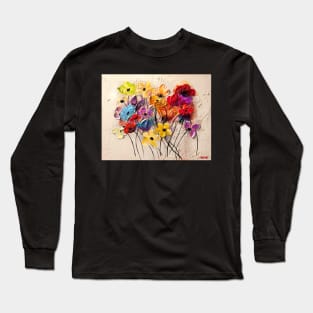 Colorful Flowers Long Sleeve T-Shirt